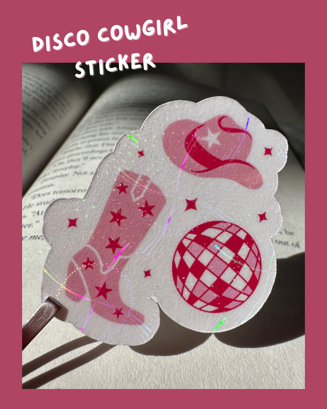 Disco Cowgirl Sticker