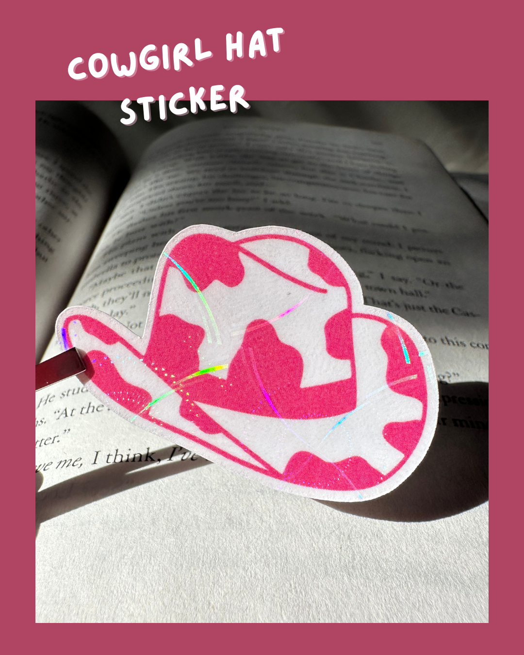 Cow Girl Hat Sticker