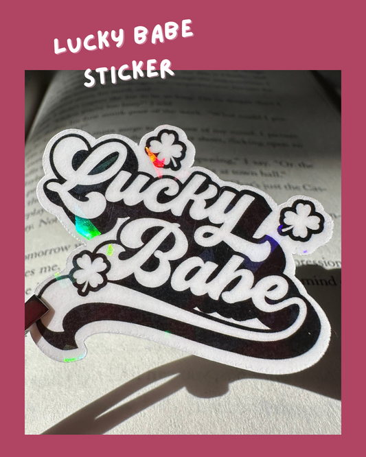 Lucky Babe Sticker